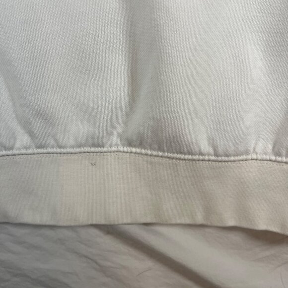 Vans For The Earth Embroidered Sunflower Hoodie Sweatshirt Off White SZ M - Picture 11 of 14